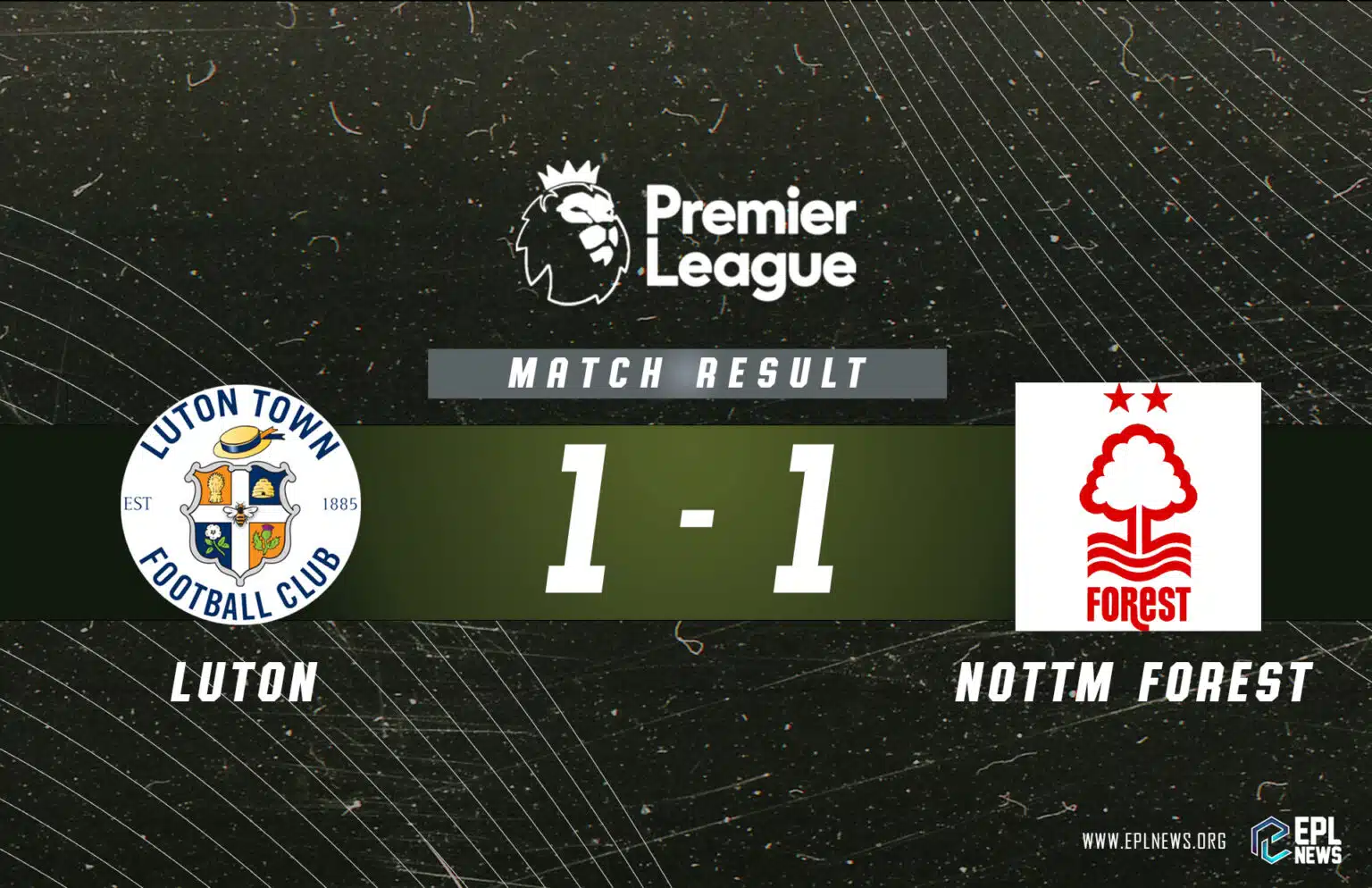 Laporan Luton Town lwn Nottingham Forest