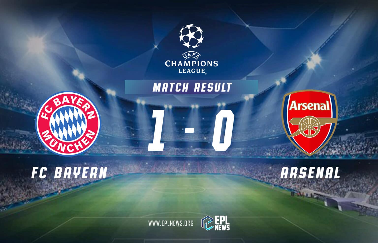 Laporan Bayern Munich lwn Arsenal