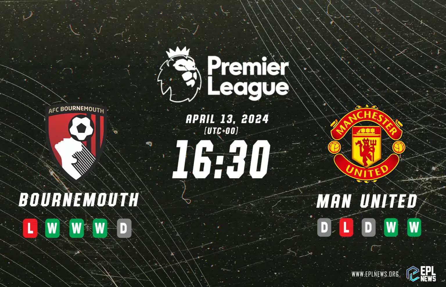 Pratonton Bournemouth lwn Manchester United