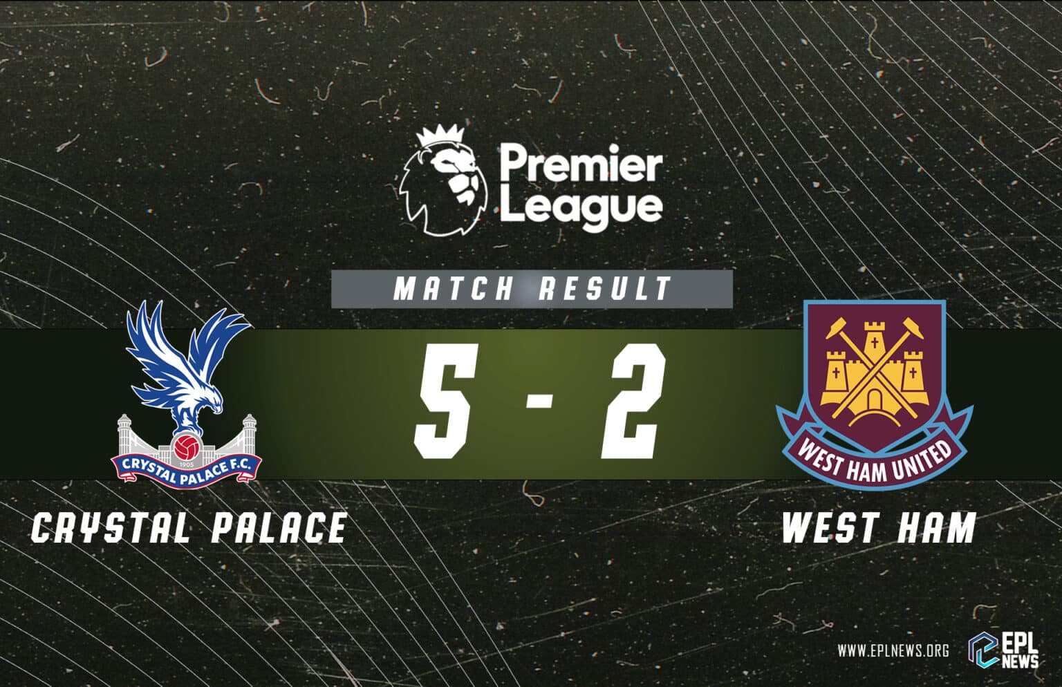 Laporan Crystal Palace lwn West Ham