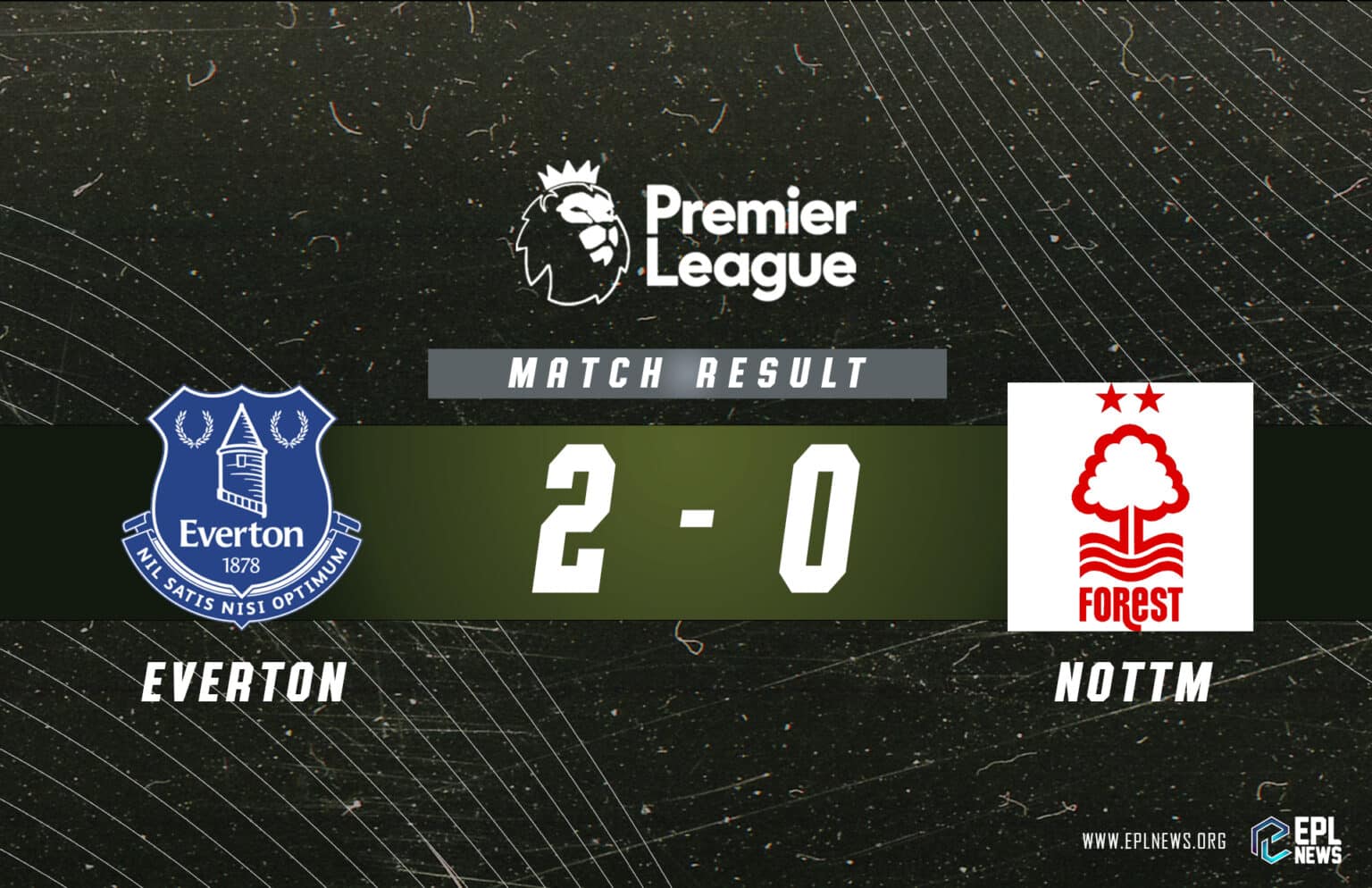 Laporan Hutan Everton lwn Nottingham