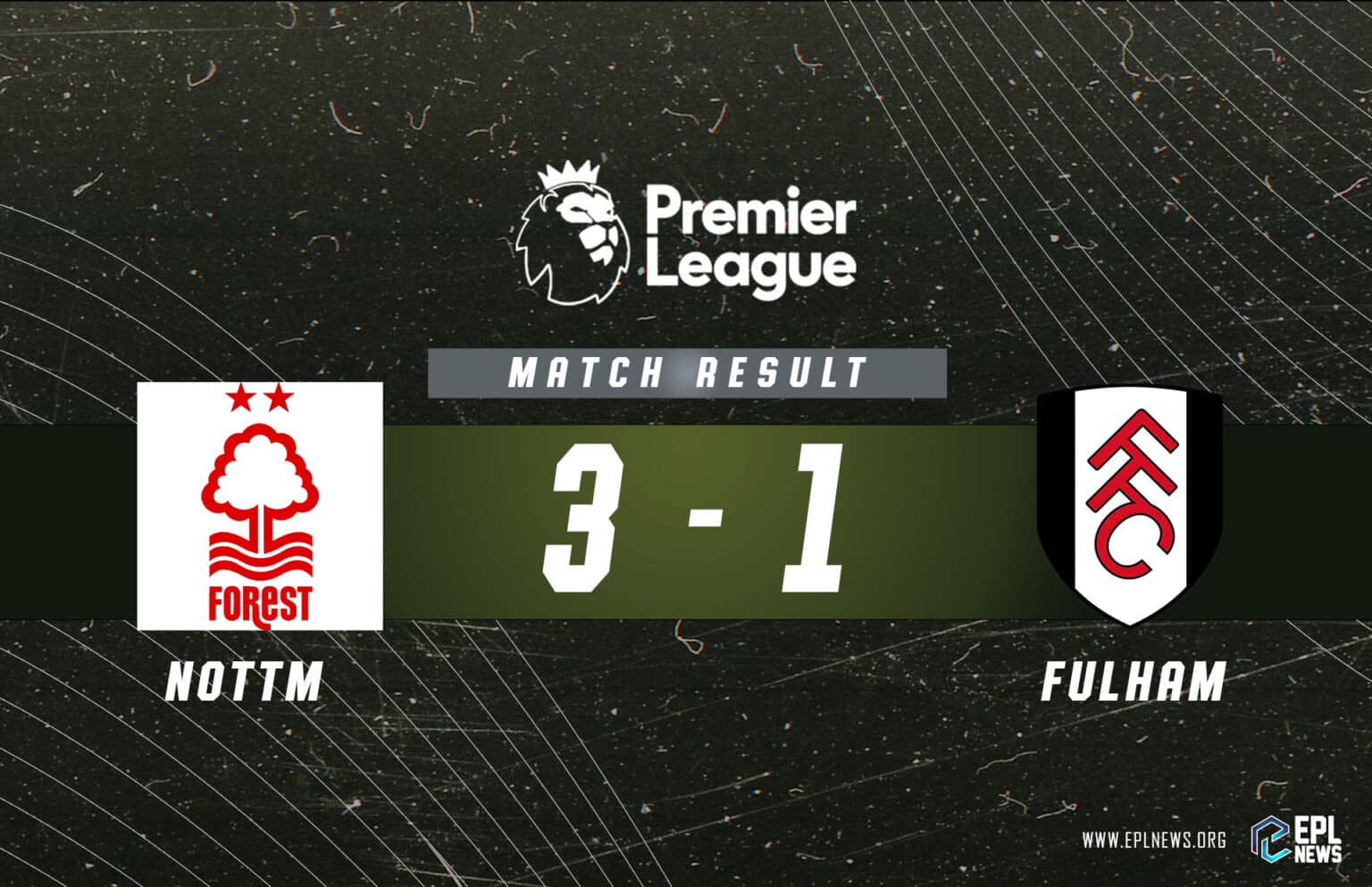 Laporan Nottingham Forest lwn Fulham 3-1_ Tuan rumah Keluar dari Zon Penyingkiran