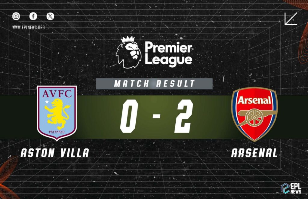 Laporan Aston Villa lwn Arsenal