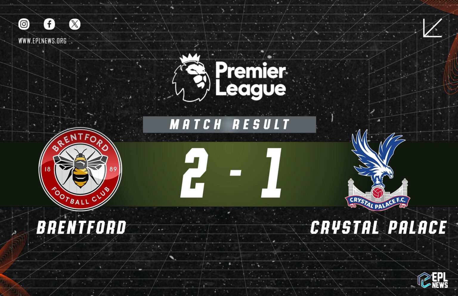 Laporan Brentford lwn Crystal Palace