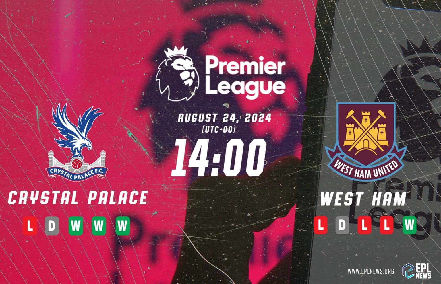 Pratonton Crystal Palace lwn West Ham