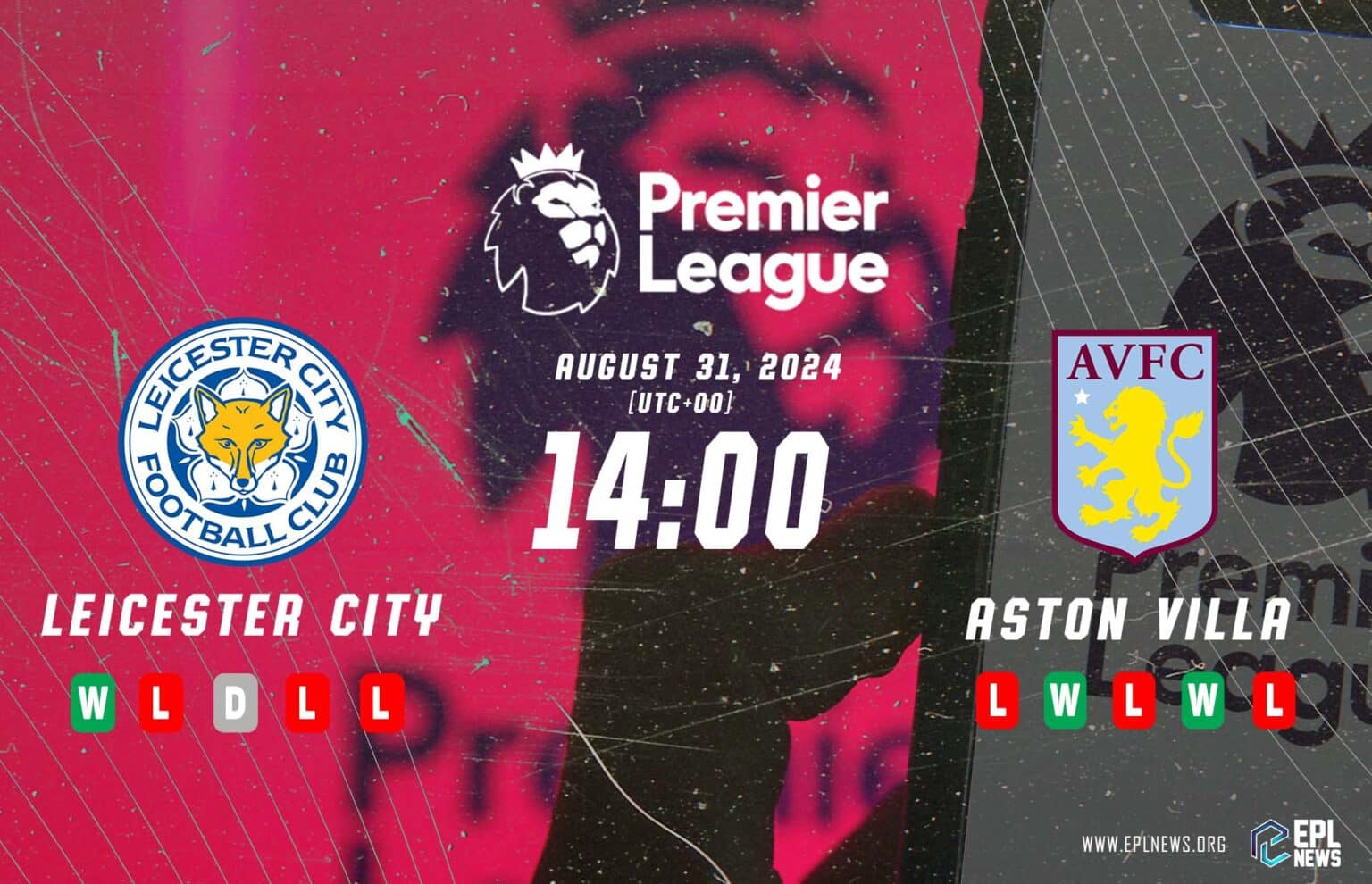 Pratonton Leicester lwn Aston Villa