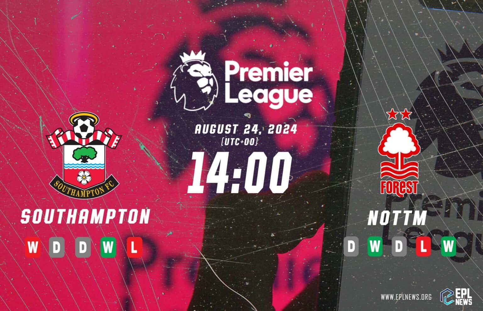 Pratonton Southampton lwn Nottingham Forest