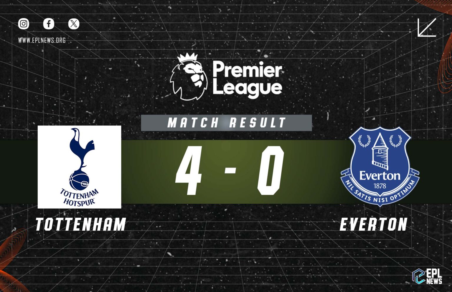 Laporan Tottenham lwn Everton