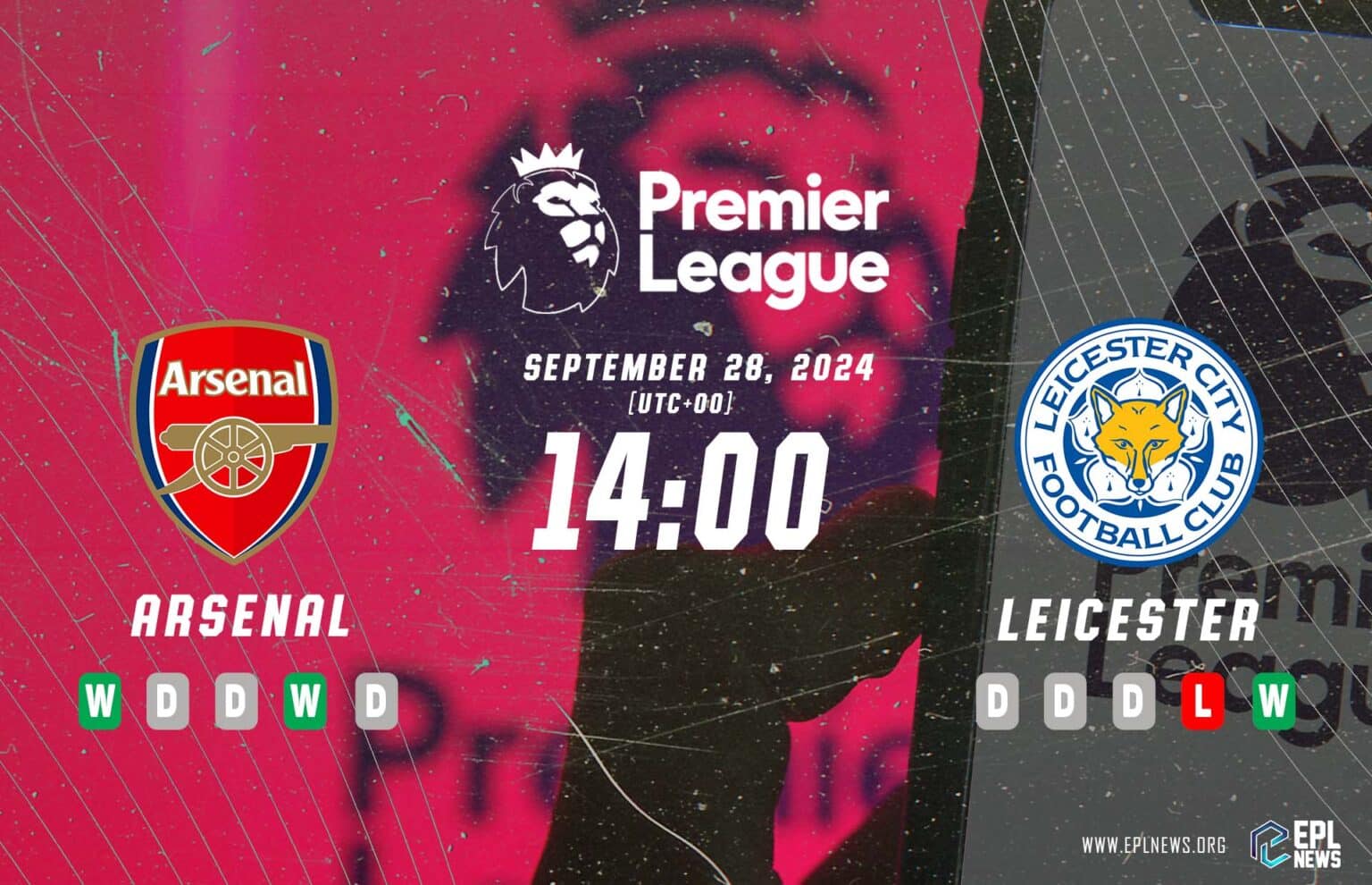 Pratonton Arsenal lwn Leicester