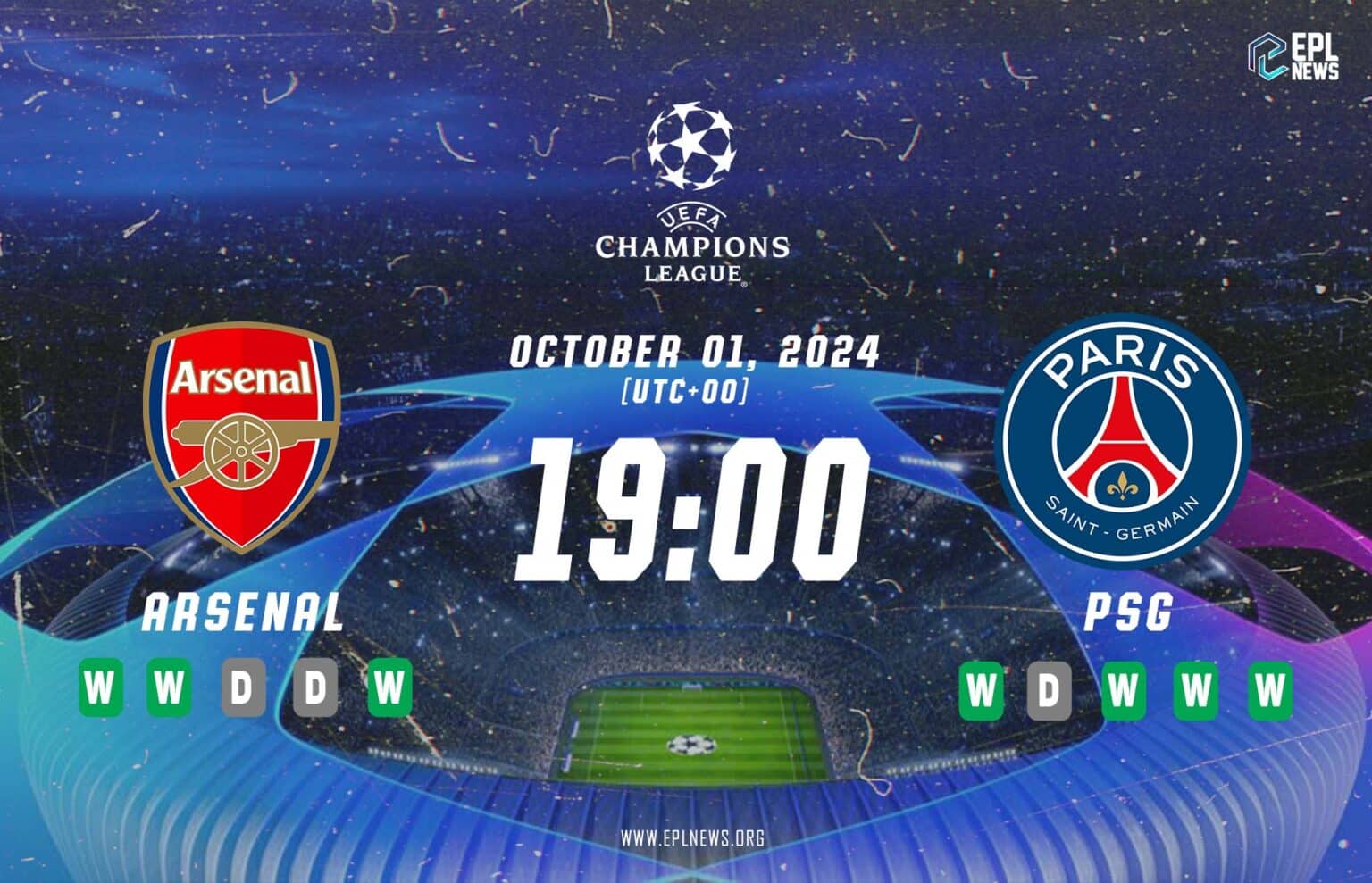 Pratonton Arsenal lwn PSG