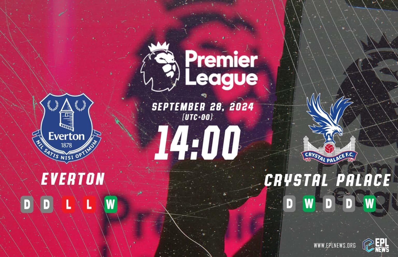 Pratonton Everton vs Crystal Palace