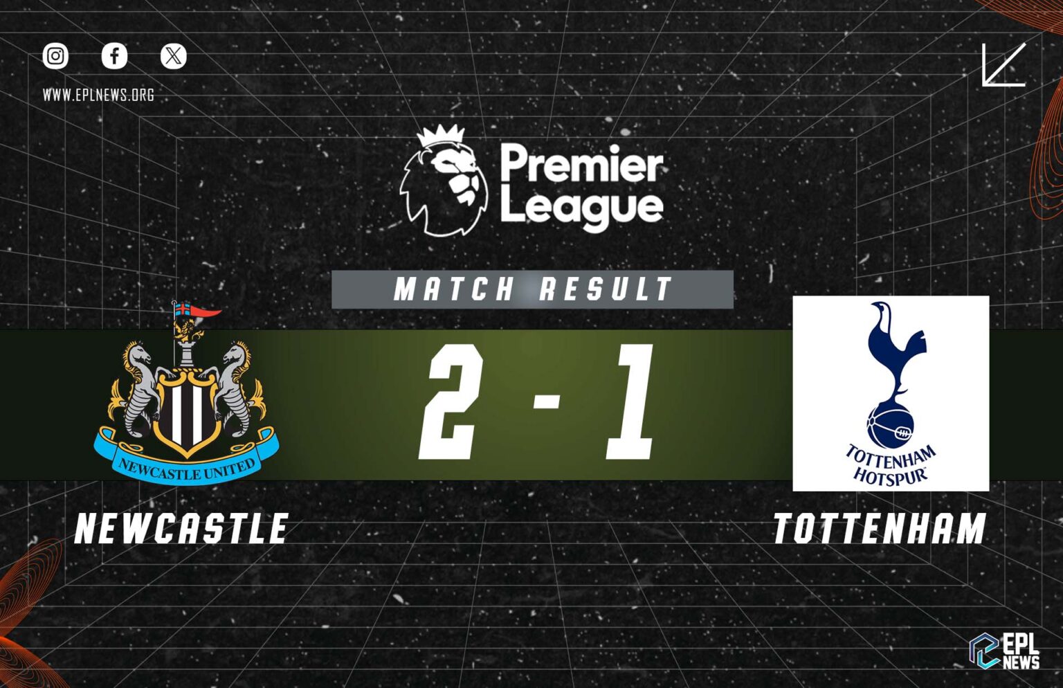 Laporan Newcastle vs Tottenham 2-1