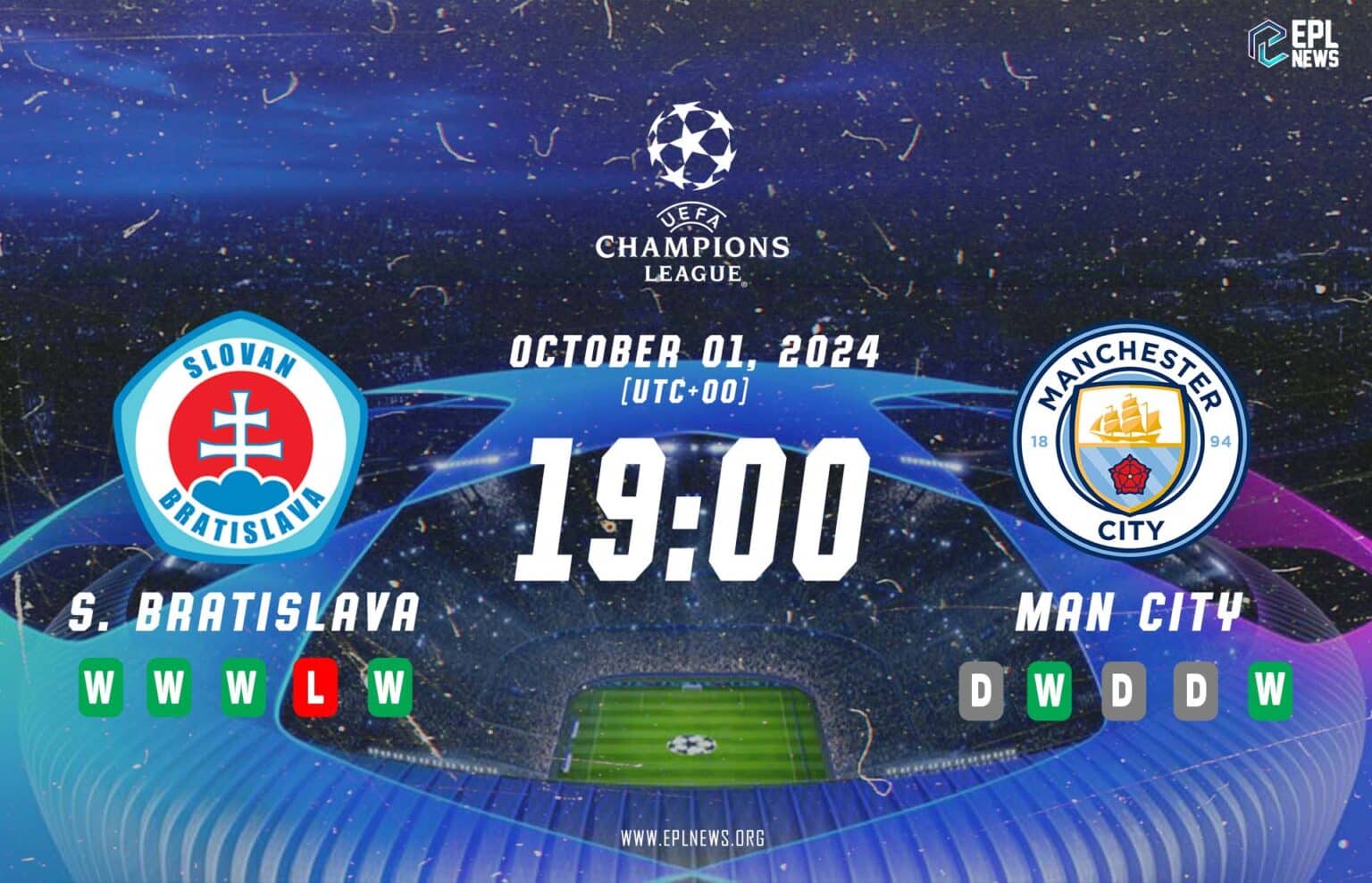 Slovan Bratislava lwn Manchester City Pratonton