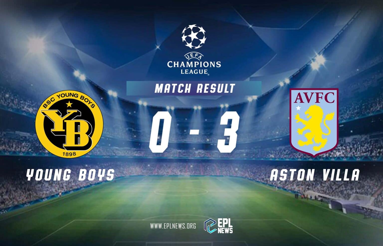 Laporan Young Boys lwn Aston Villa