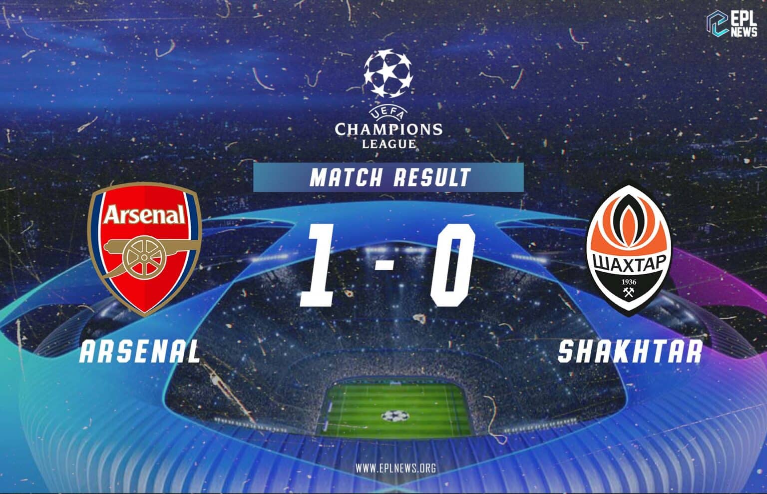 Laporan Arsenal lwn Shakhtar Donetsk 1-0