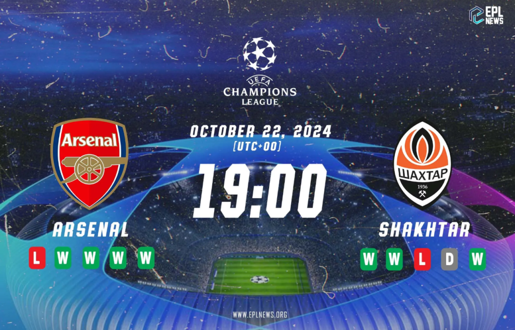 Pratonton Arsenal lwn Shakhtar Donetsk