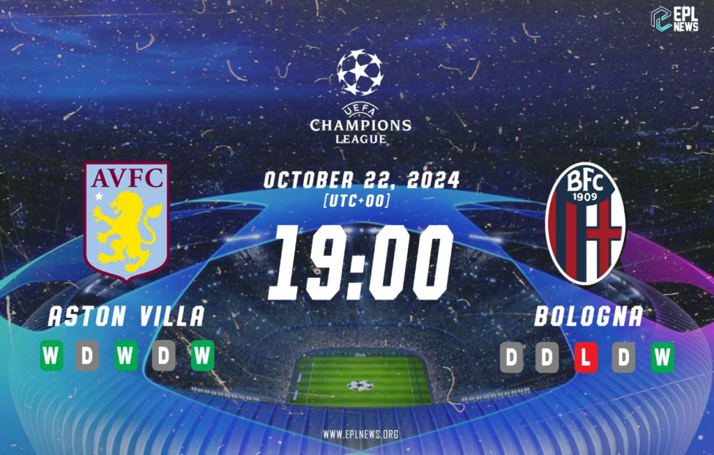 Pratonton Aston Villa lwn Bologna