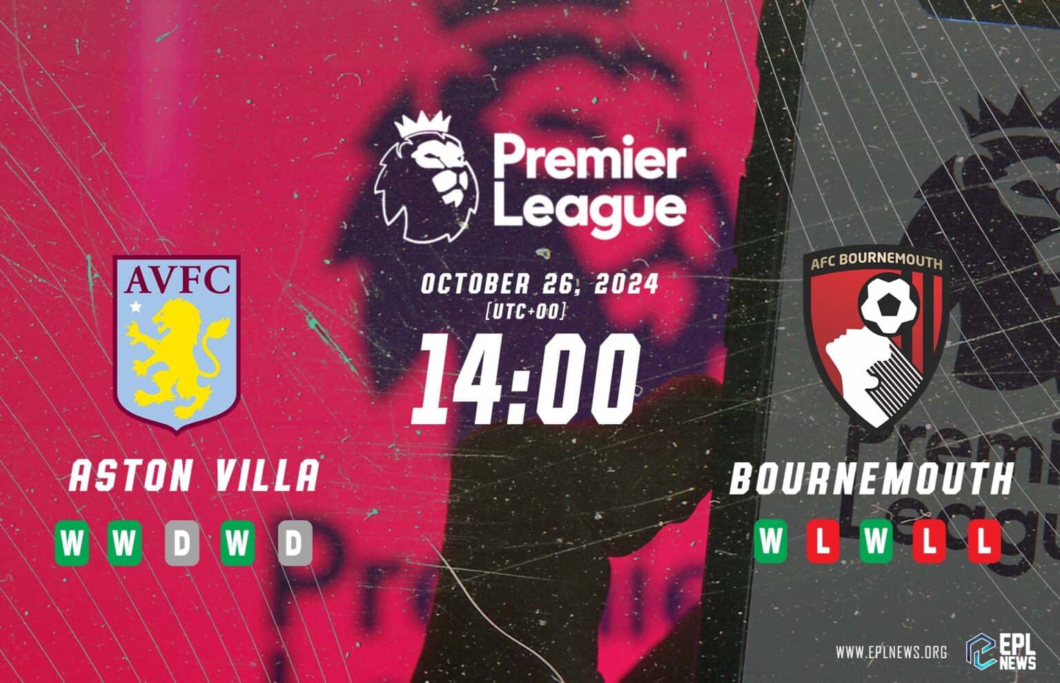 Aston Villa lwn Bournemouth Pratonton