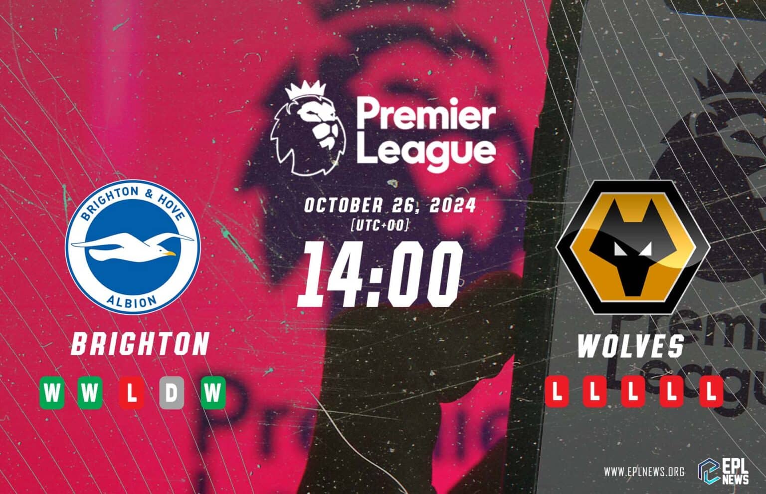 Pratonton Brighton lwn Wolves