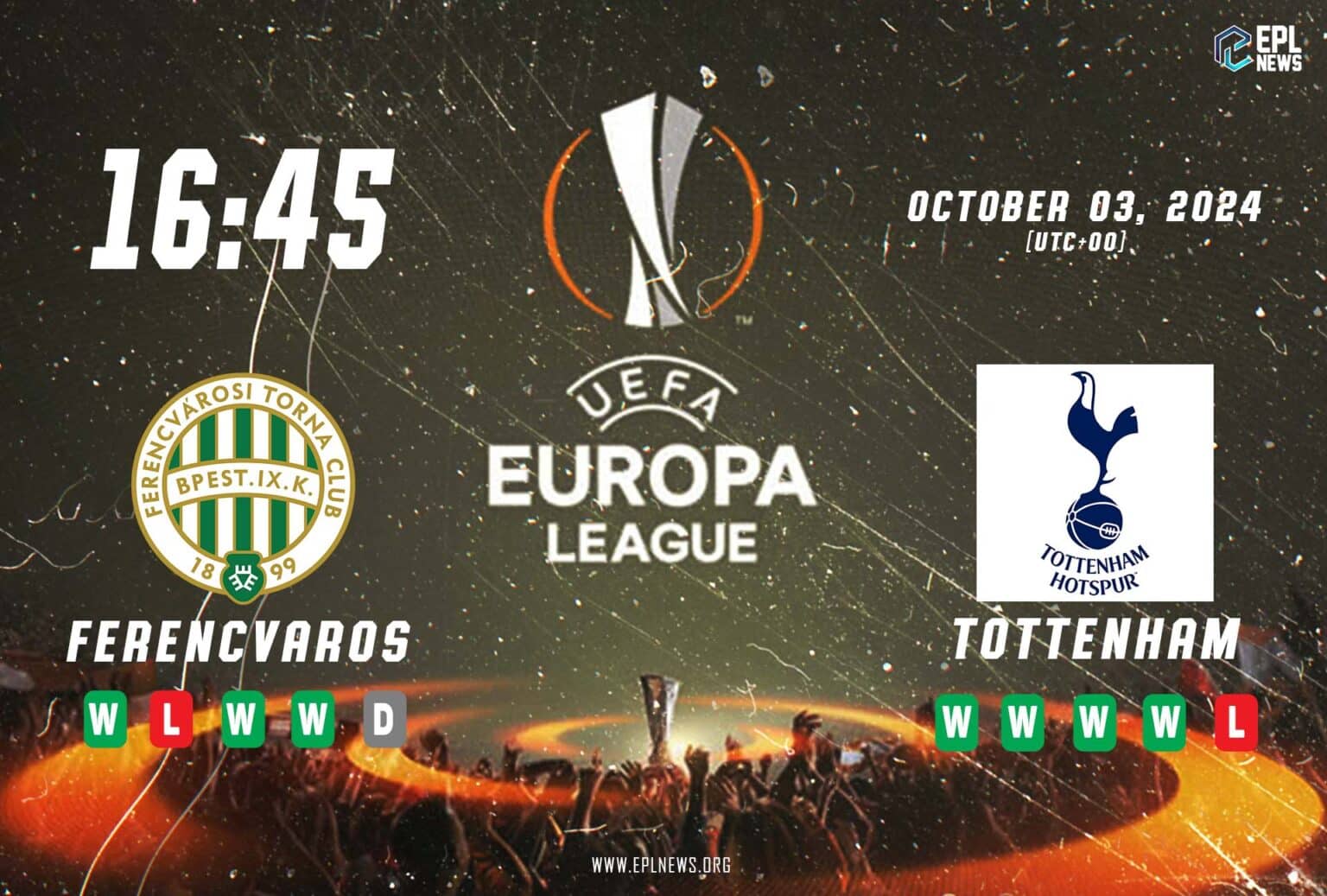 Pratonton Ferencvaros lwn Tottenham