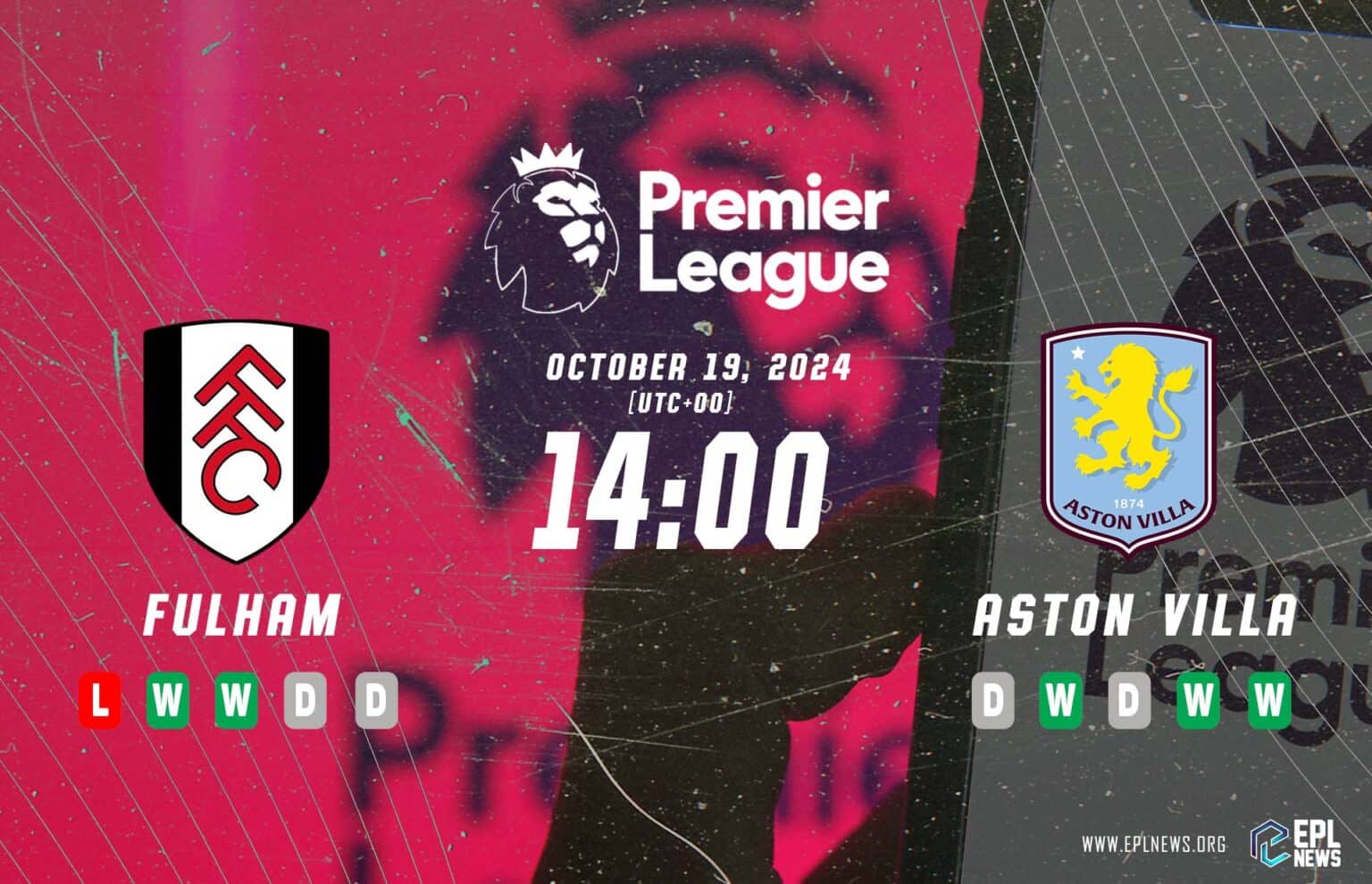 Pratonton Fulham lwn Aston Villa