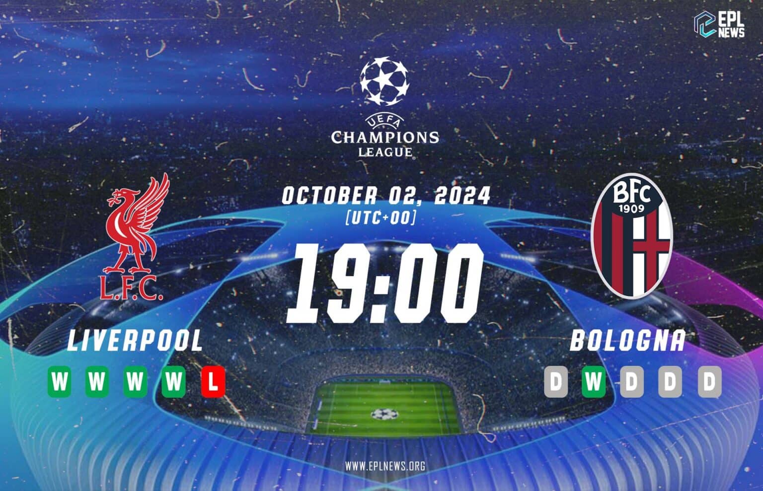 Pratonton Liverpool lwn Bologna