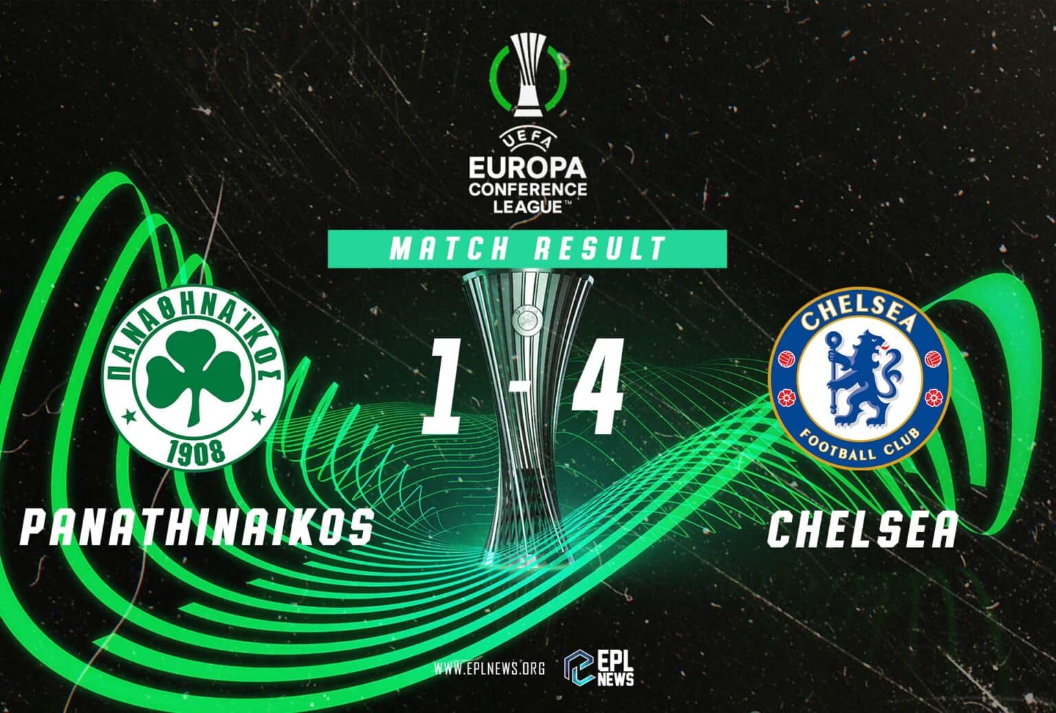 Laporan Panathinaikos lwn Chelsea 1-4