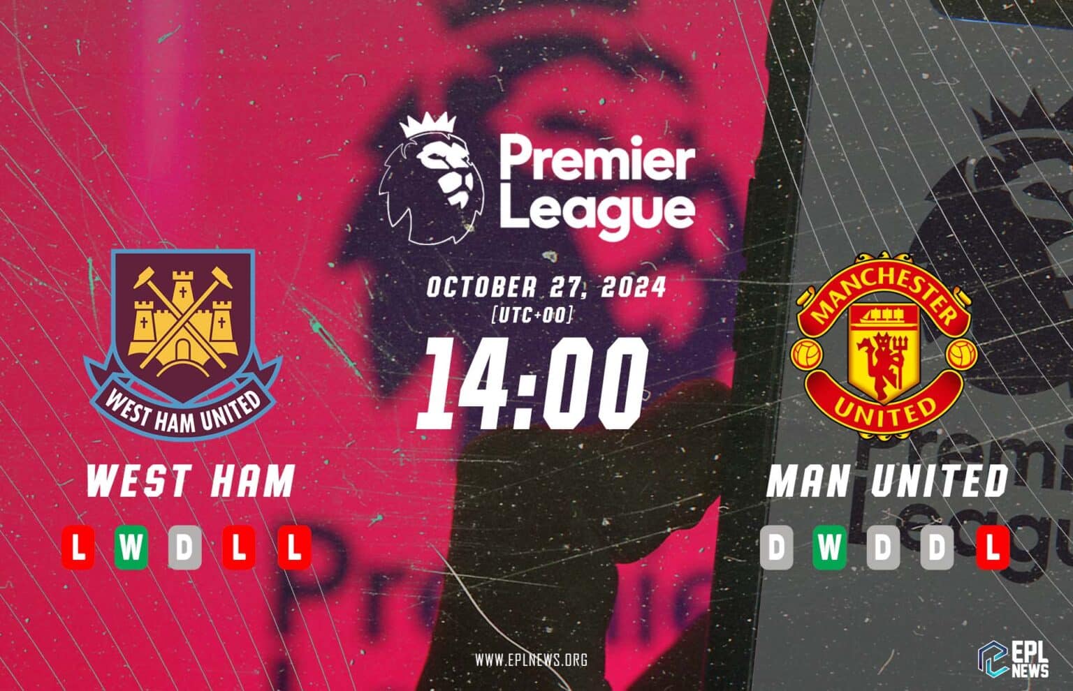 Pratonton West Ham lwn Manchester United