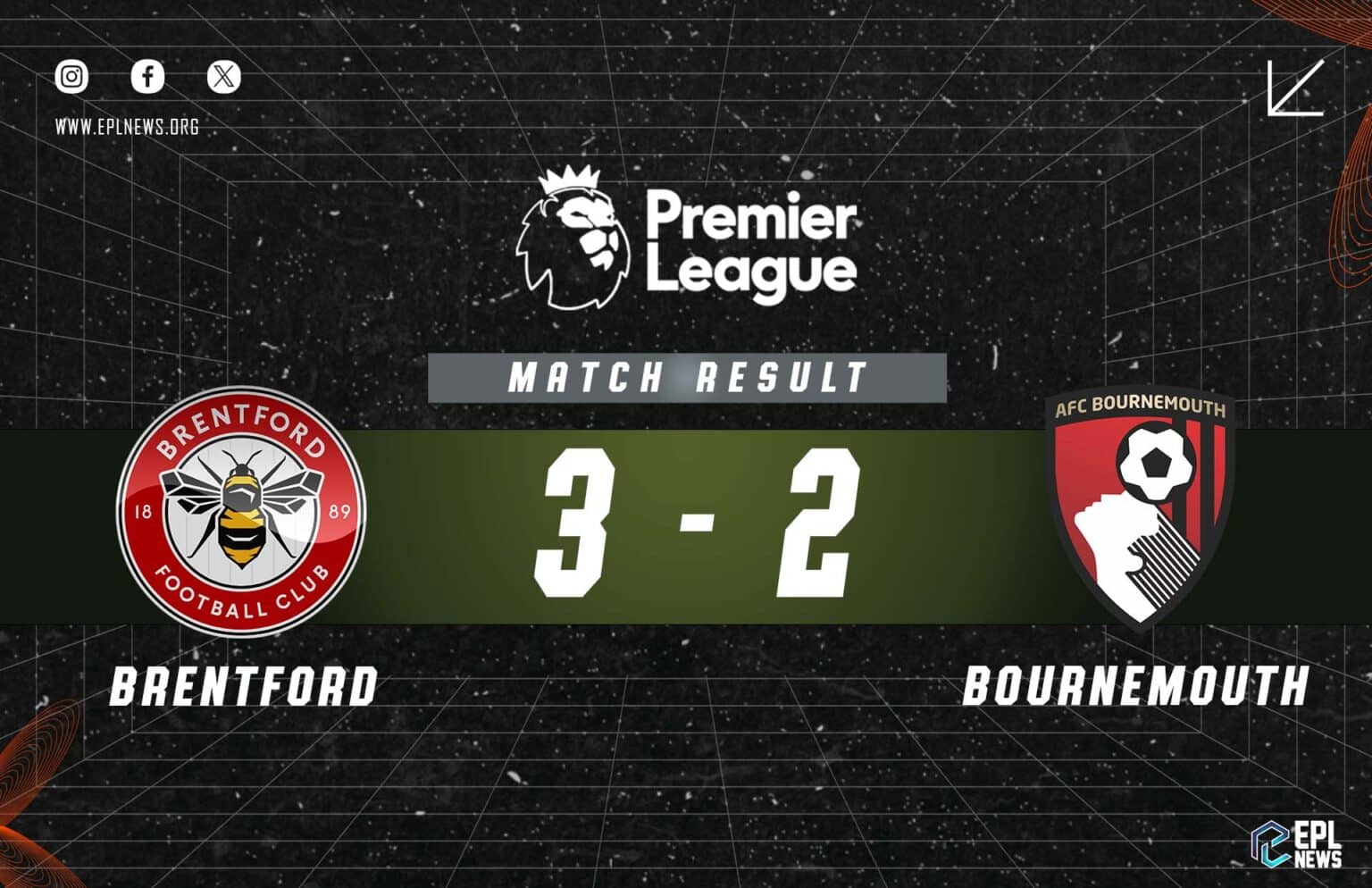 Laporan Brentford lwn Bournemouth 3-2