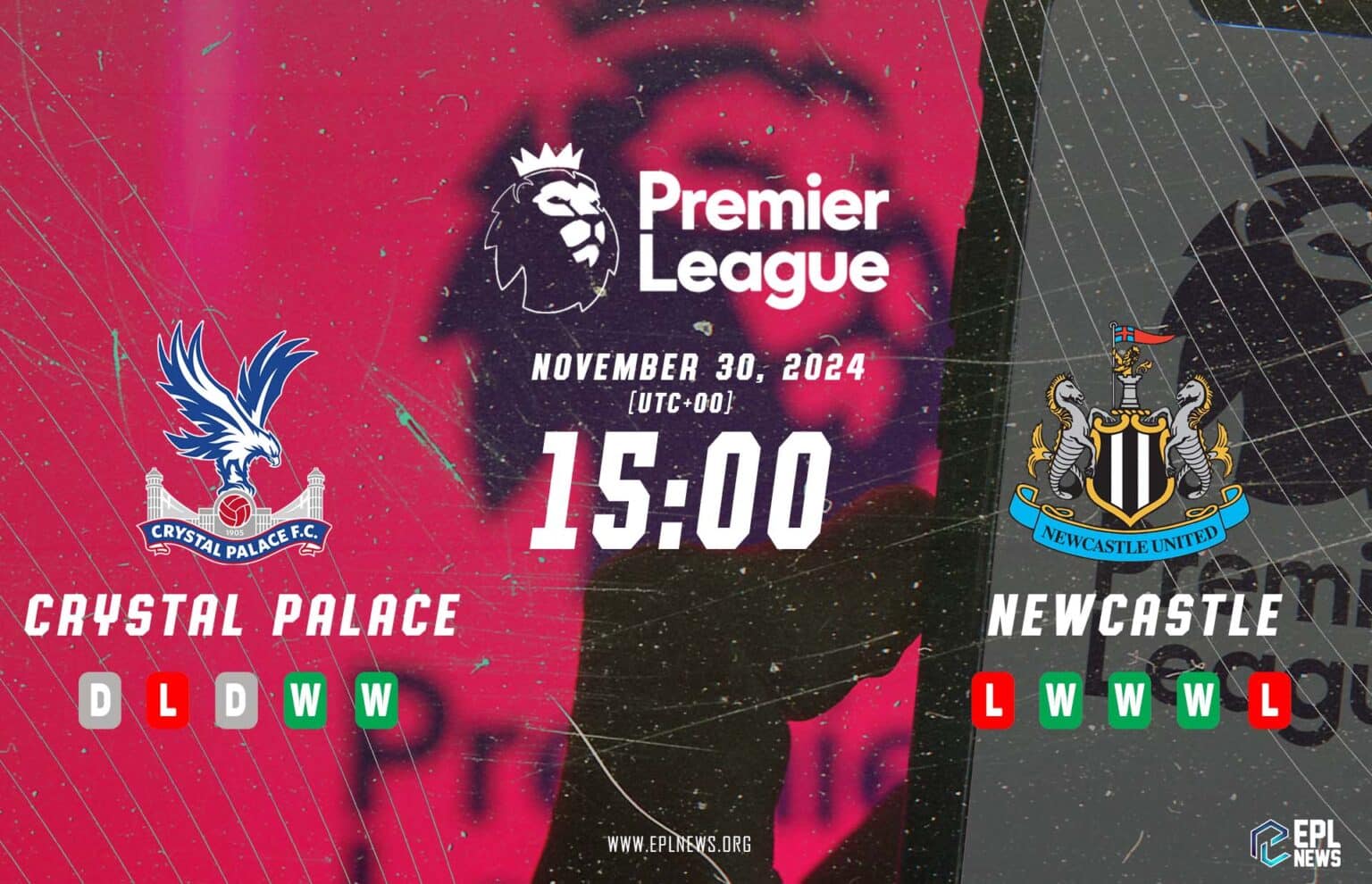 Crystal Palace lwn Newcastle Pratonton