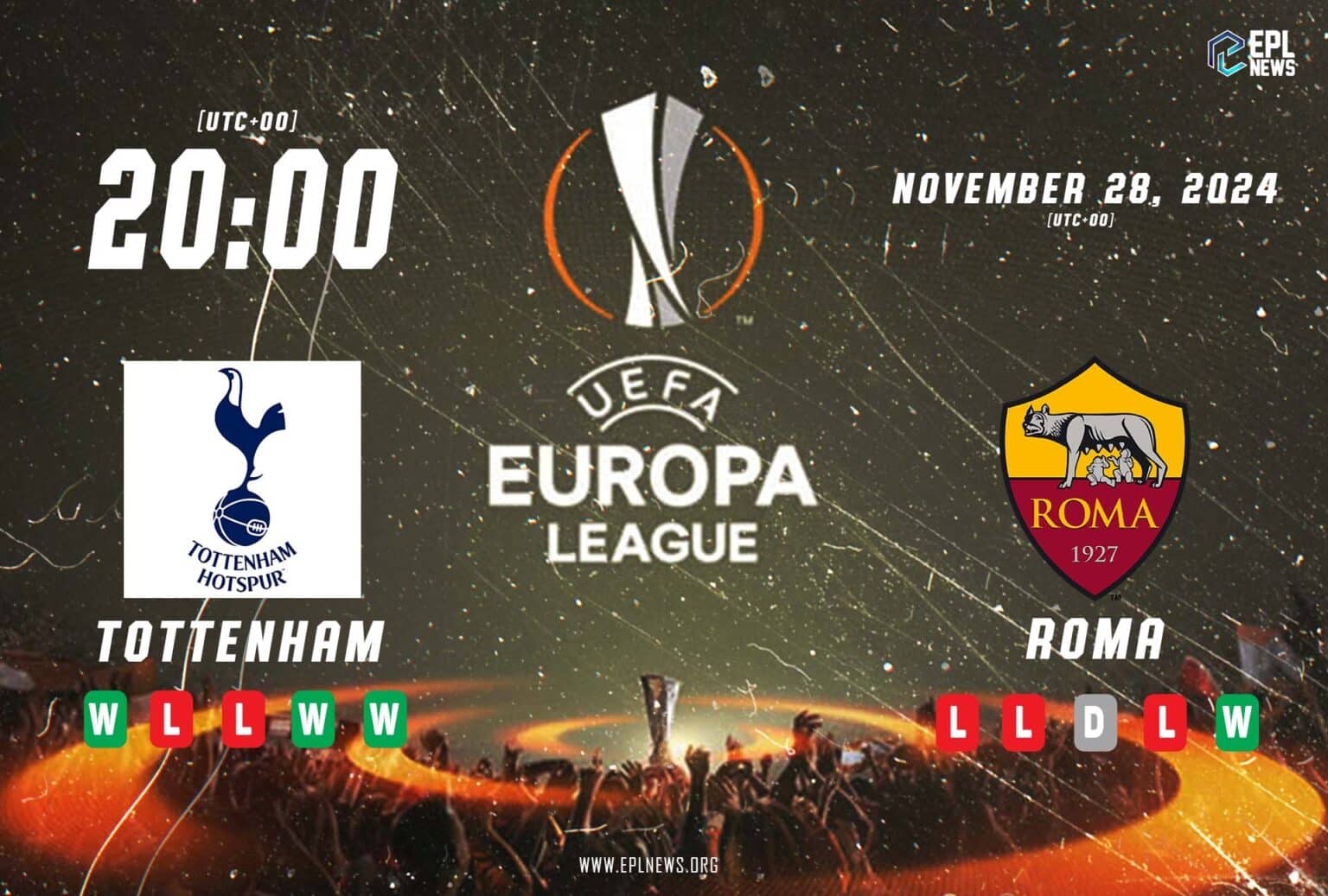 Pratonton Tottenham lwn AS Roma