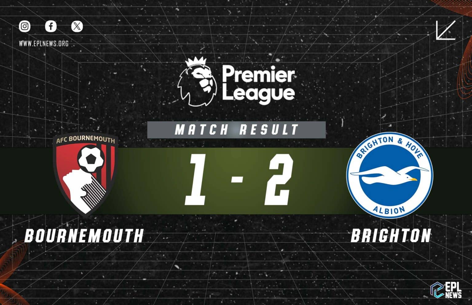 Laporan Bournemouth vs Brighton 1-2