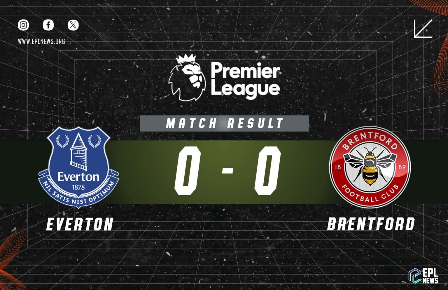 Laporan Everton vs Brentford 0-0