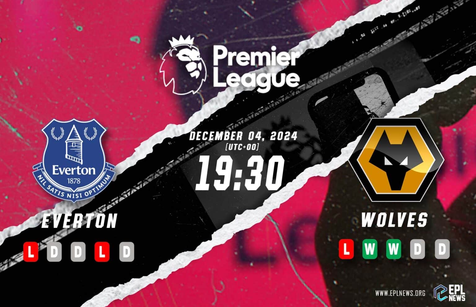 Pratonton Everton lwn Wolves