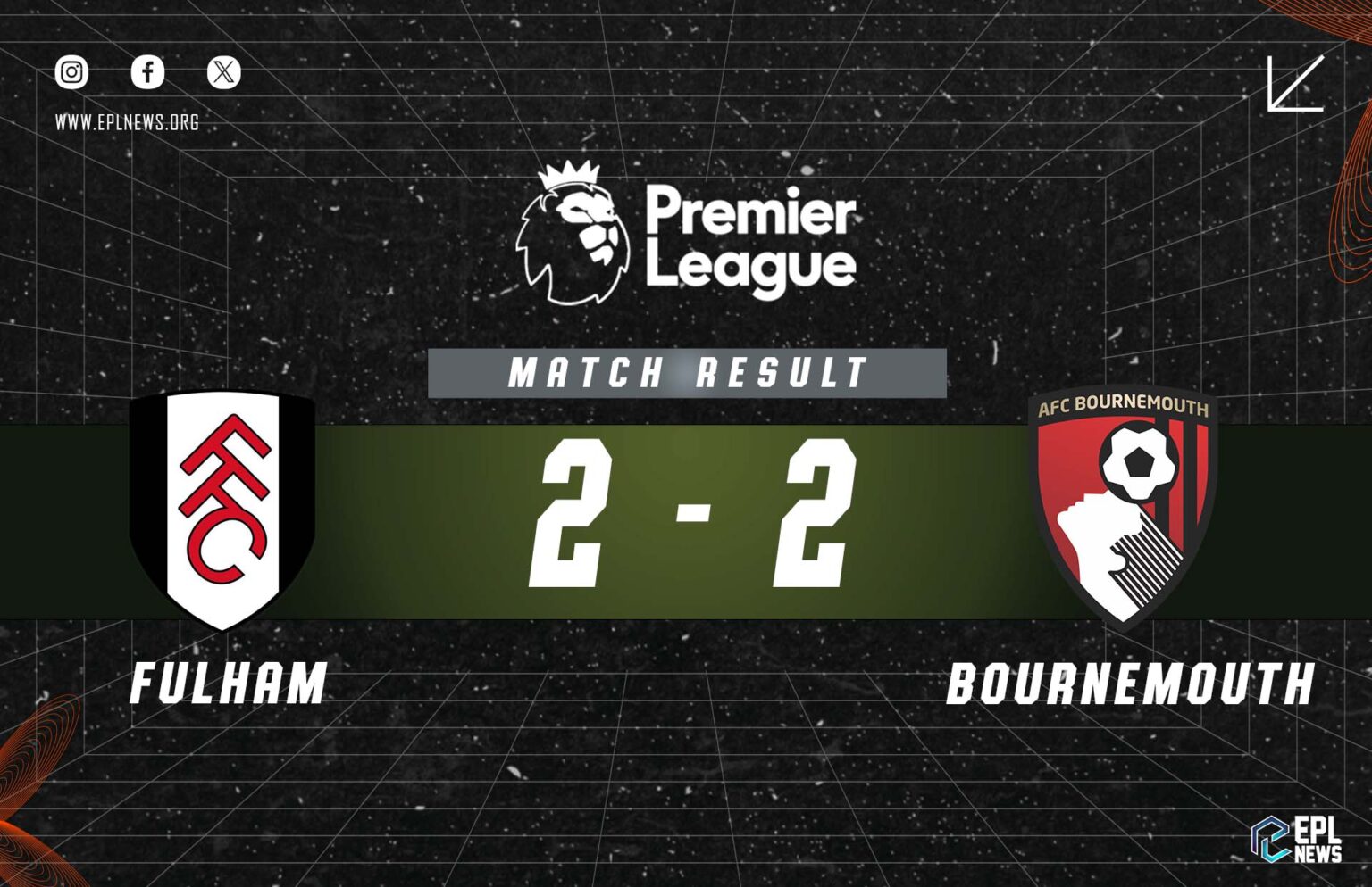 Laporan Fulham lwn Bournemouth 2-2