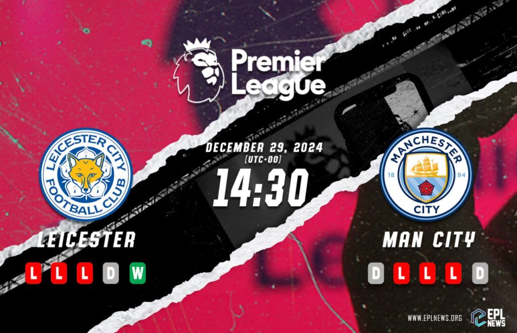 Pratonton Leicester lwn Manchester City