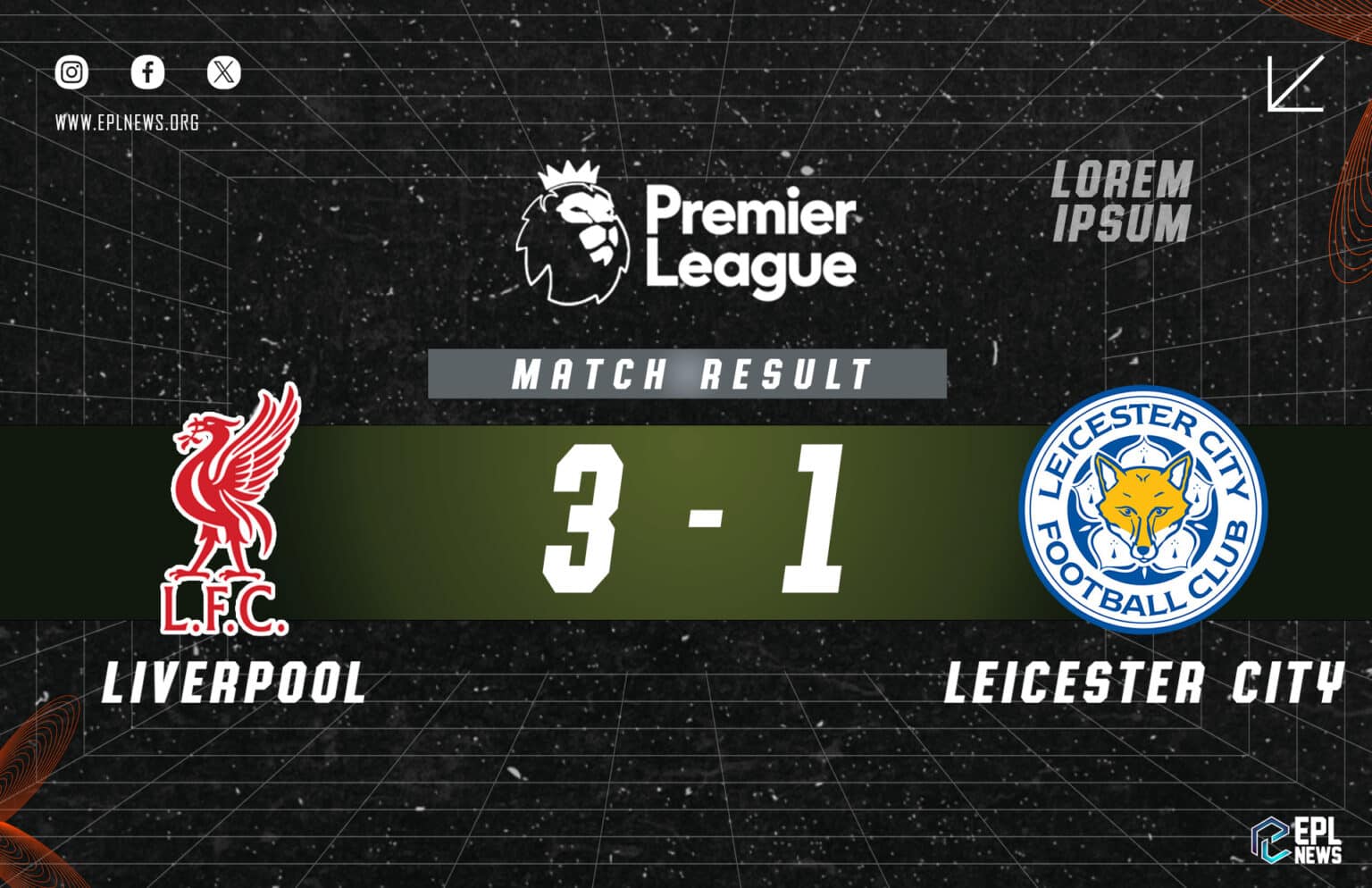 Laporan Liverpool lwn Leicester City 3-1