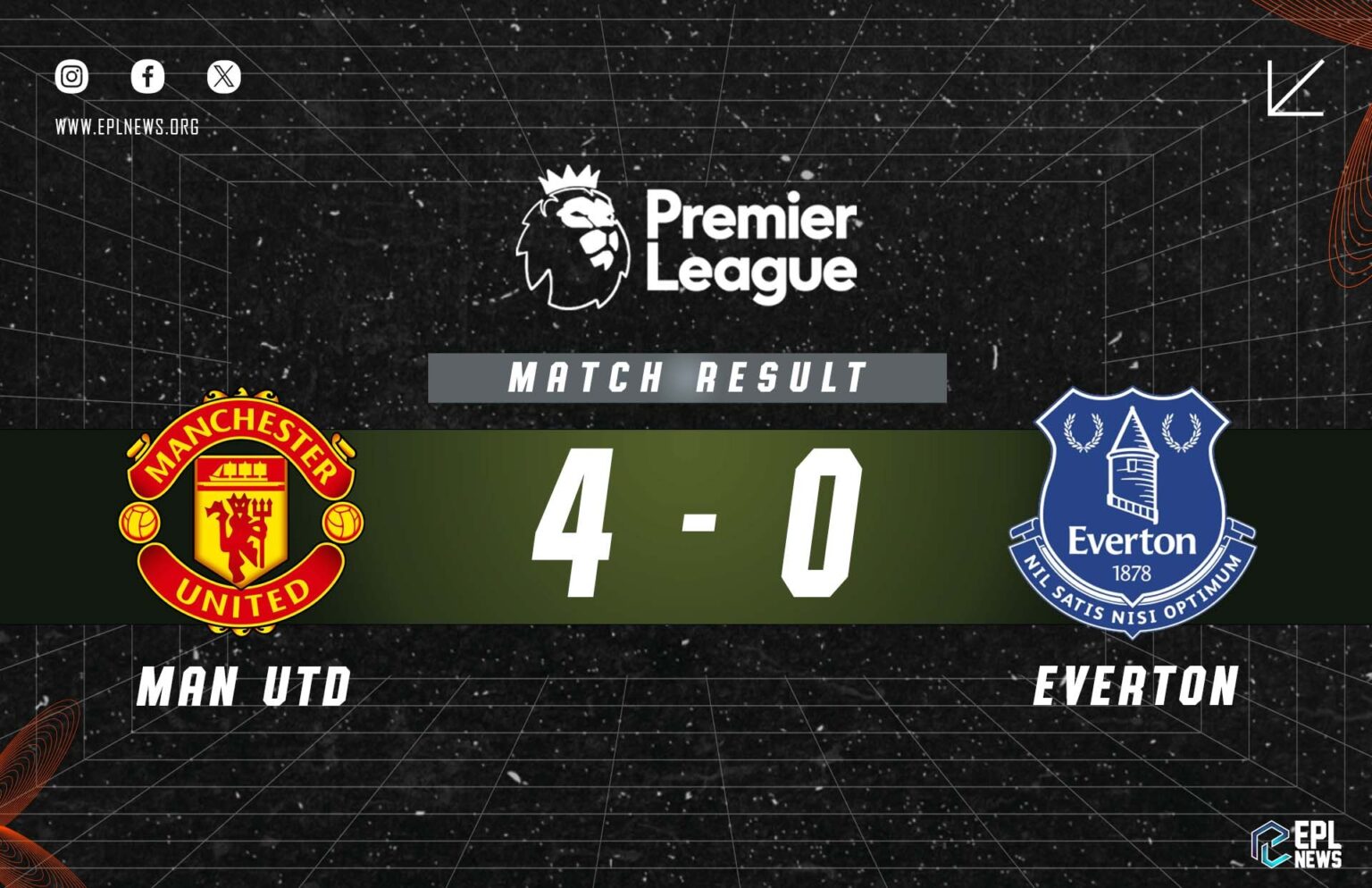 Laporan Manchester United lwn Everton 4-0