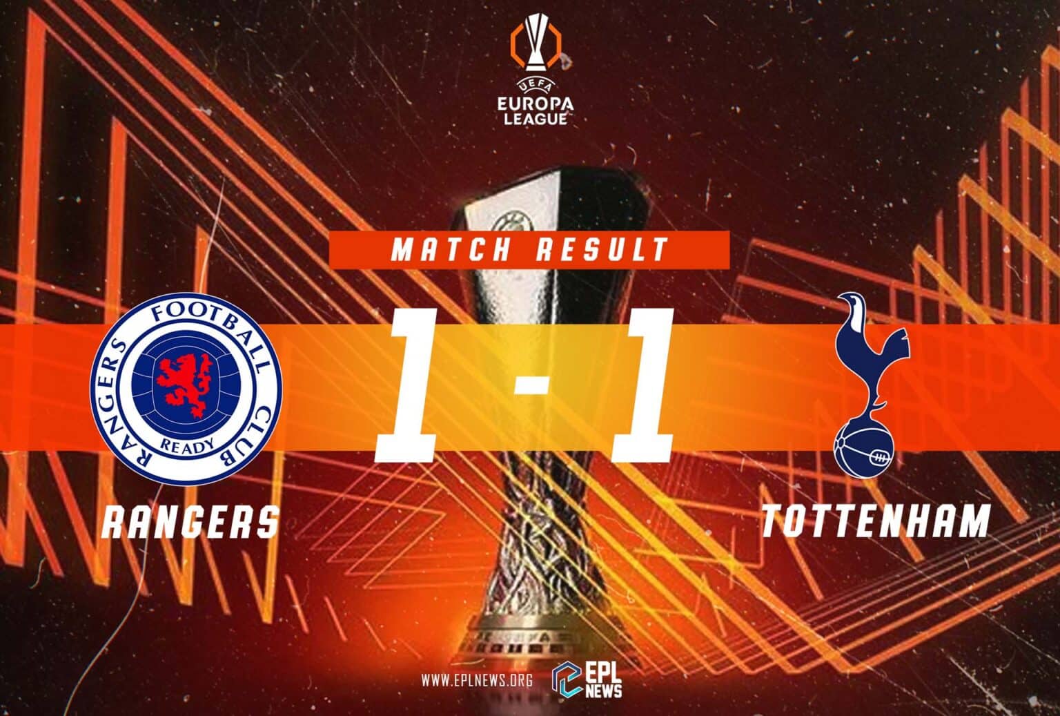 Laporan Rangers lwn Tottenham 1-1