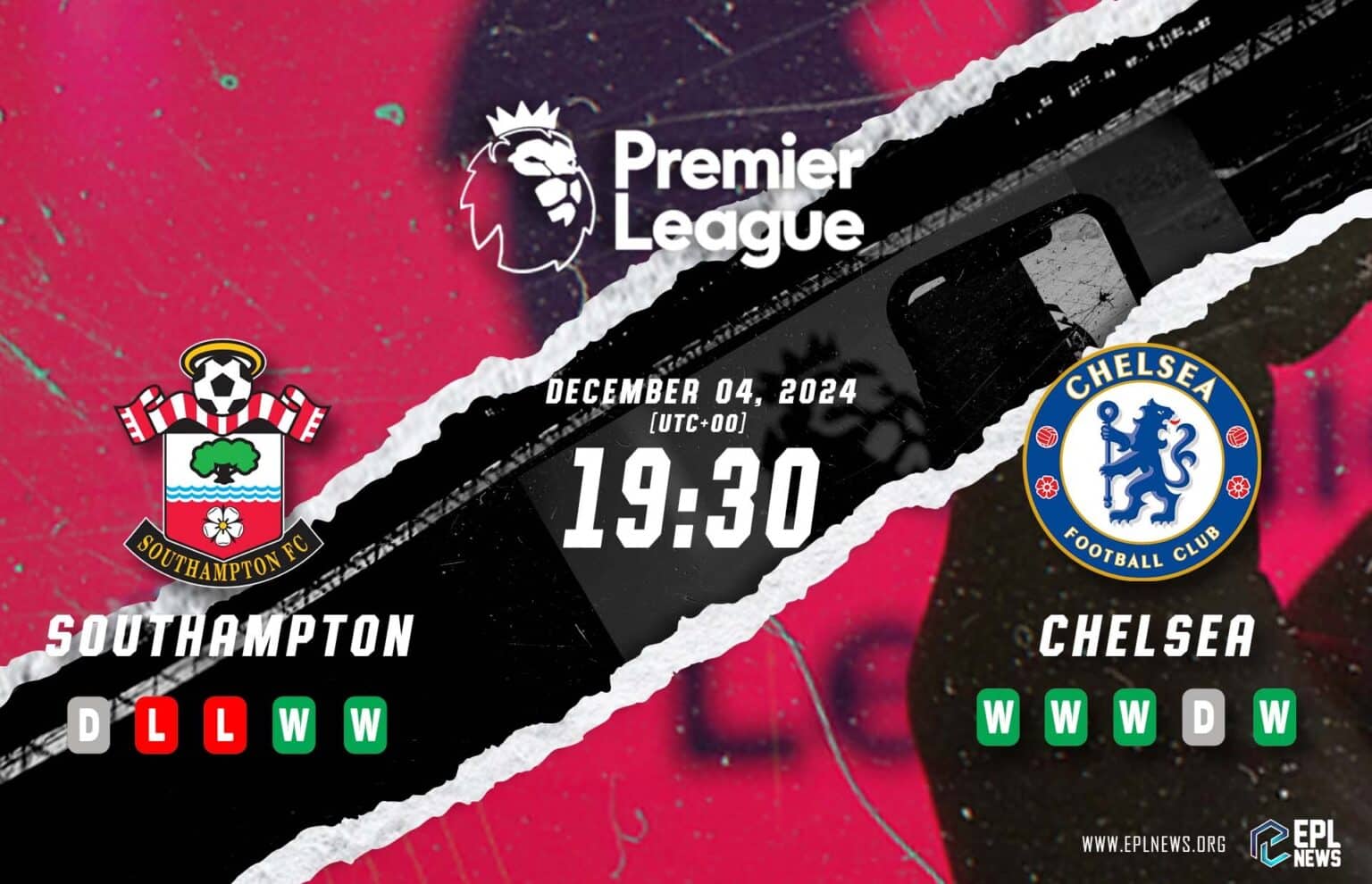 Pratonton Southampton lwn Chelsea