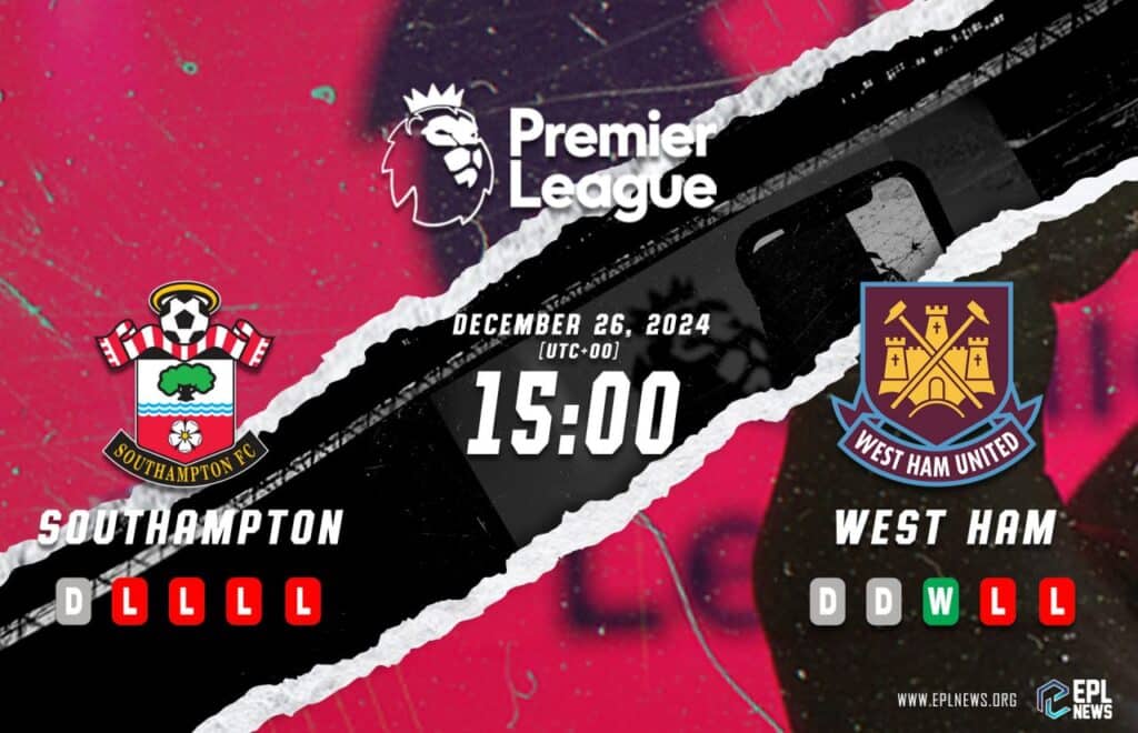 Pratonton Southampton lwn West Ham