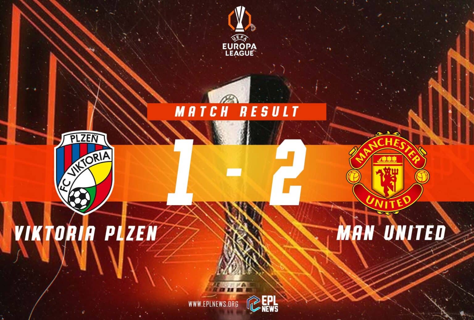 Laporan Viktoria Plzen lwn Manchester United 1-2