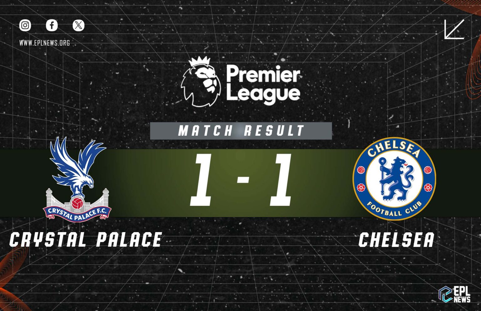 Laporan Crystal Palace lwn Chelsea 1-1