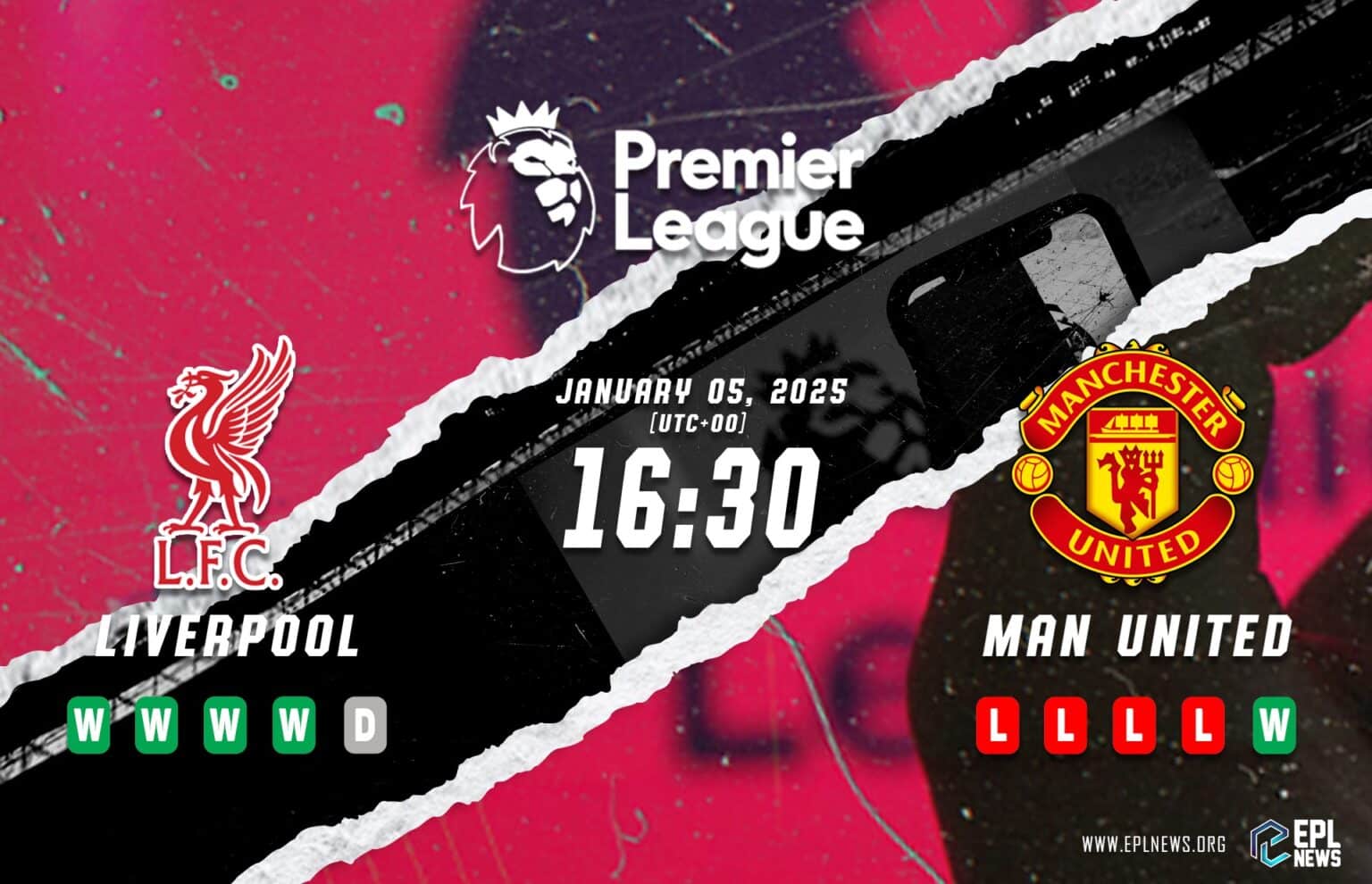 Pratonton Liverpool lwn Manchester United