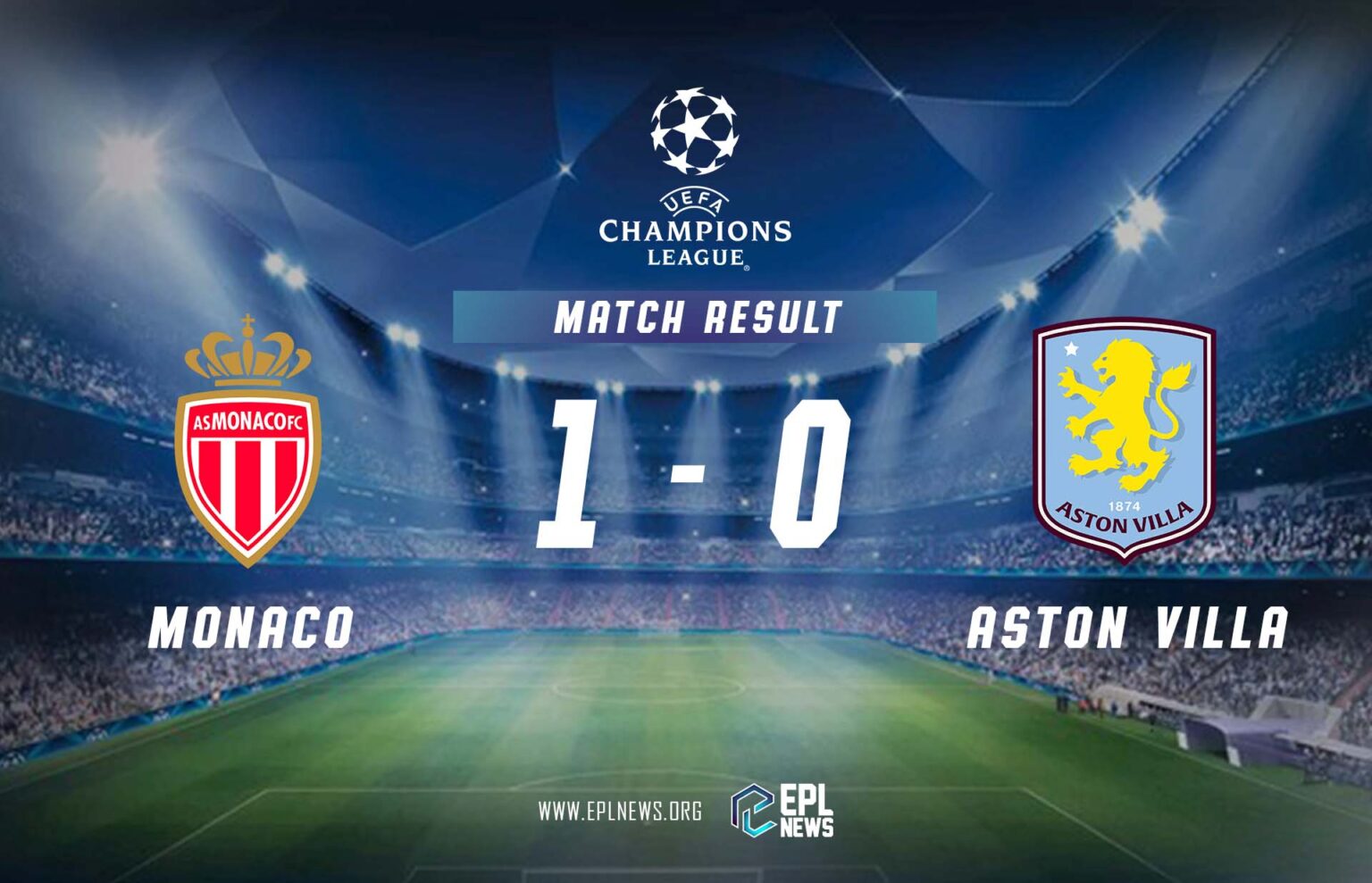 Laporan Monaco lwn Aston Villa