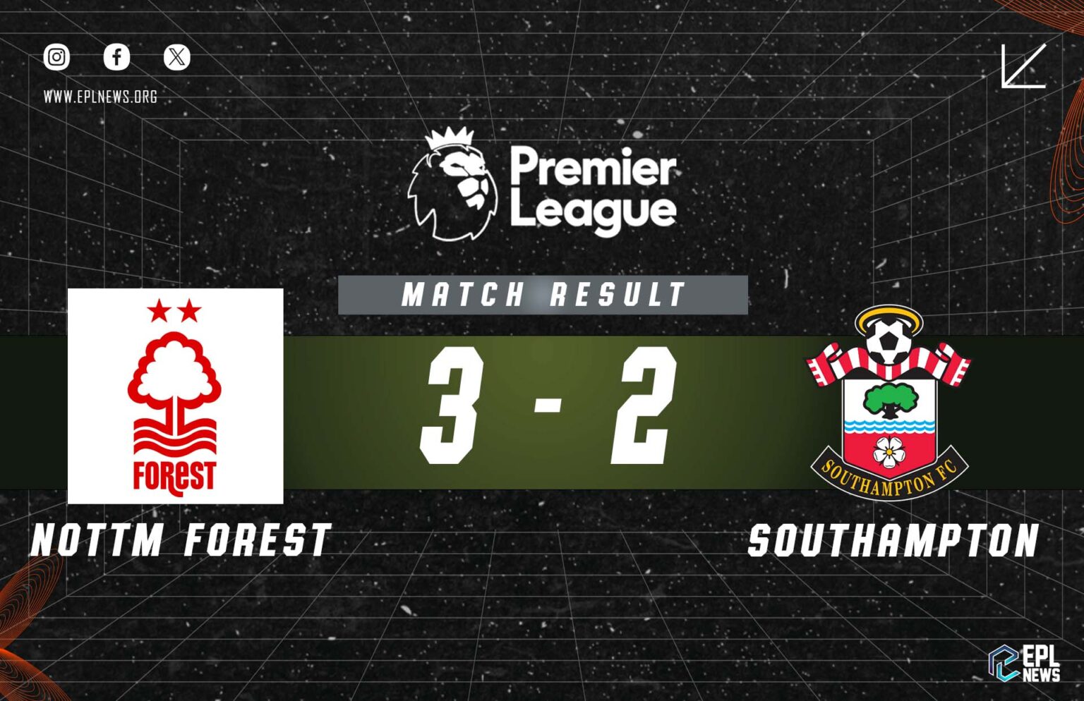 Laporan Nottingham Forest lwn Southampton 3-2