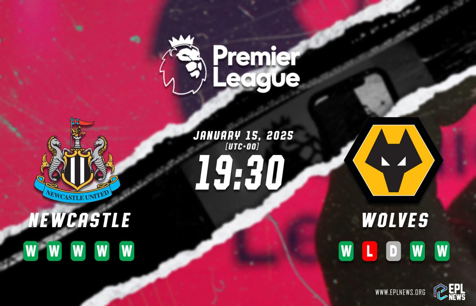 Pratonton Newcastle vs Wolves