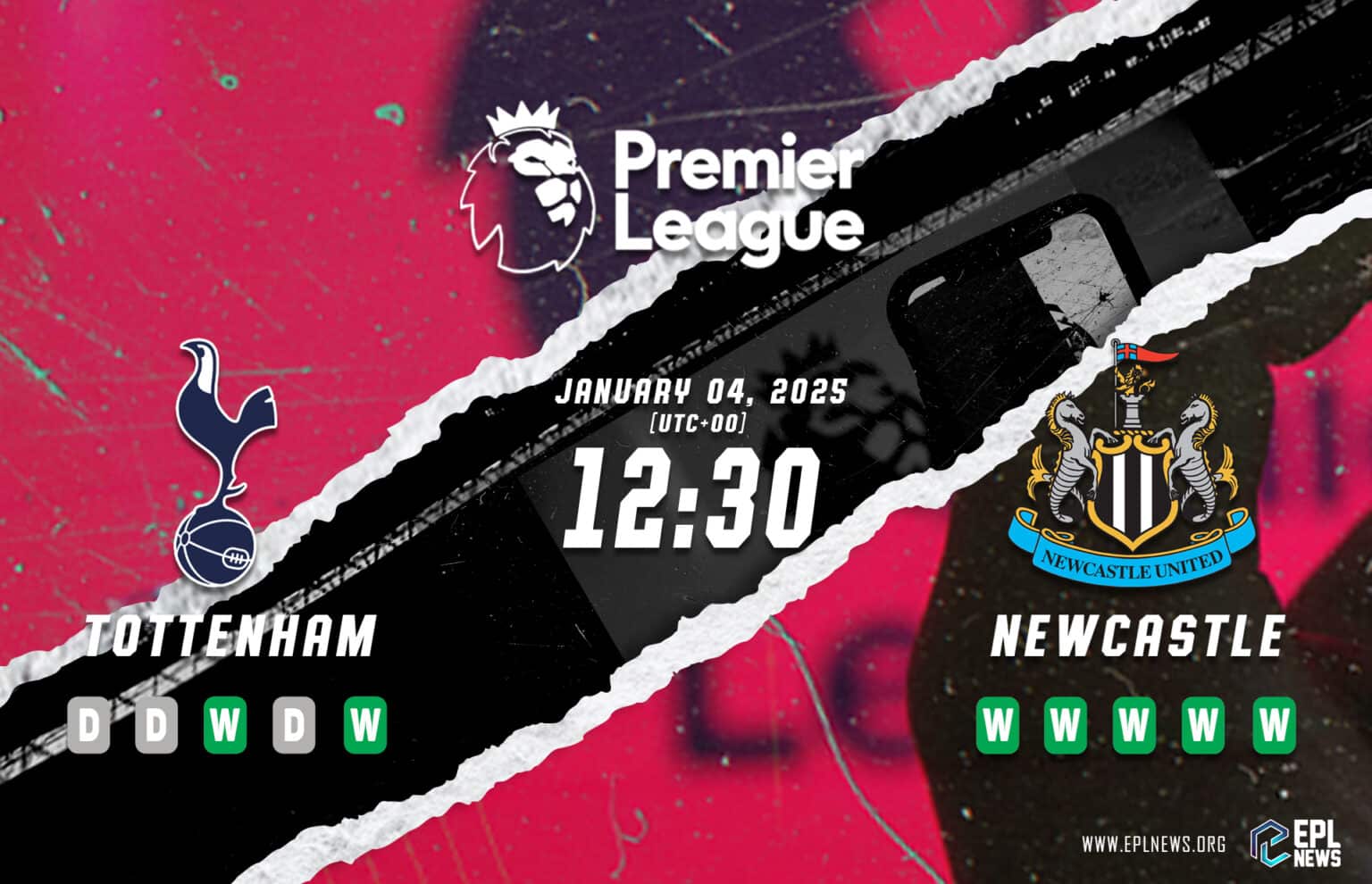 Pratonton Tottenham vs Newcastle