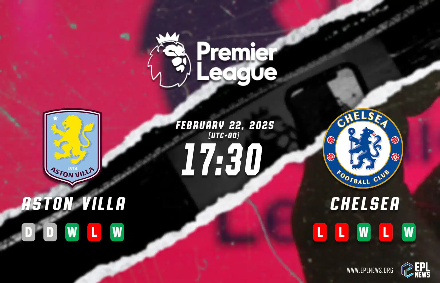 Pratonton Aston Villa lwn Chelsea