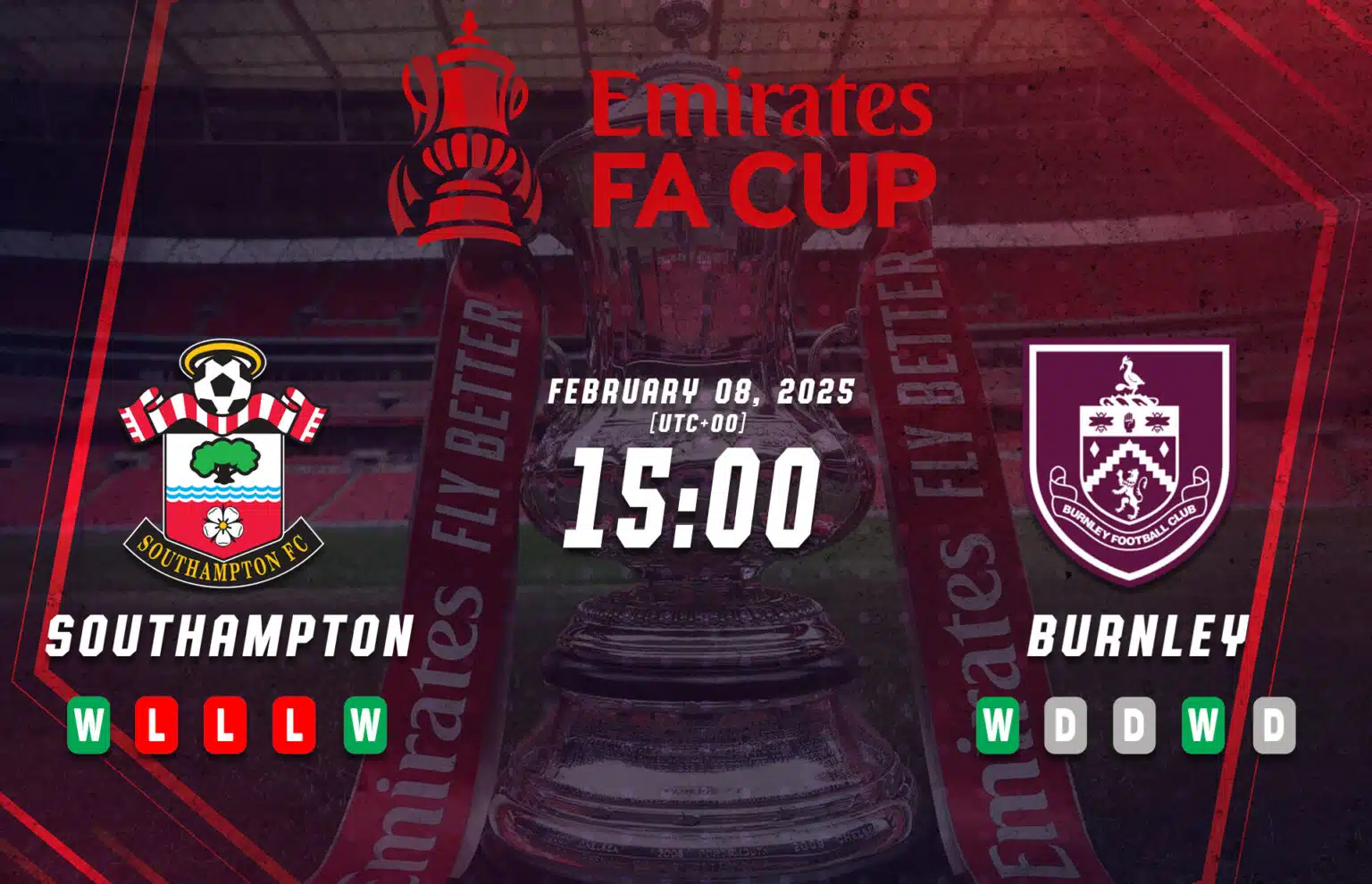 Pratonton Piala FA Southampton lwn Burnley